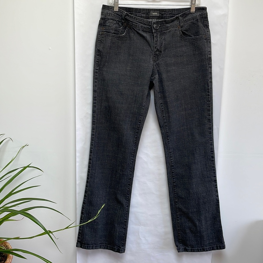 Charcoal Grey Mexx straight leg jeans.